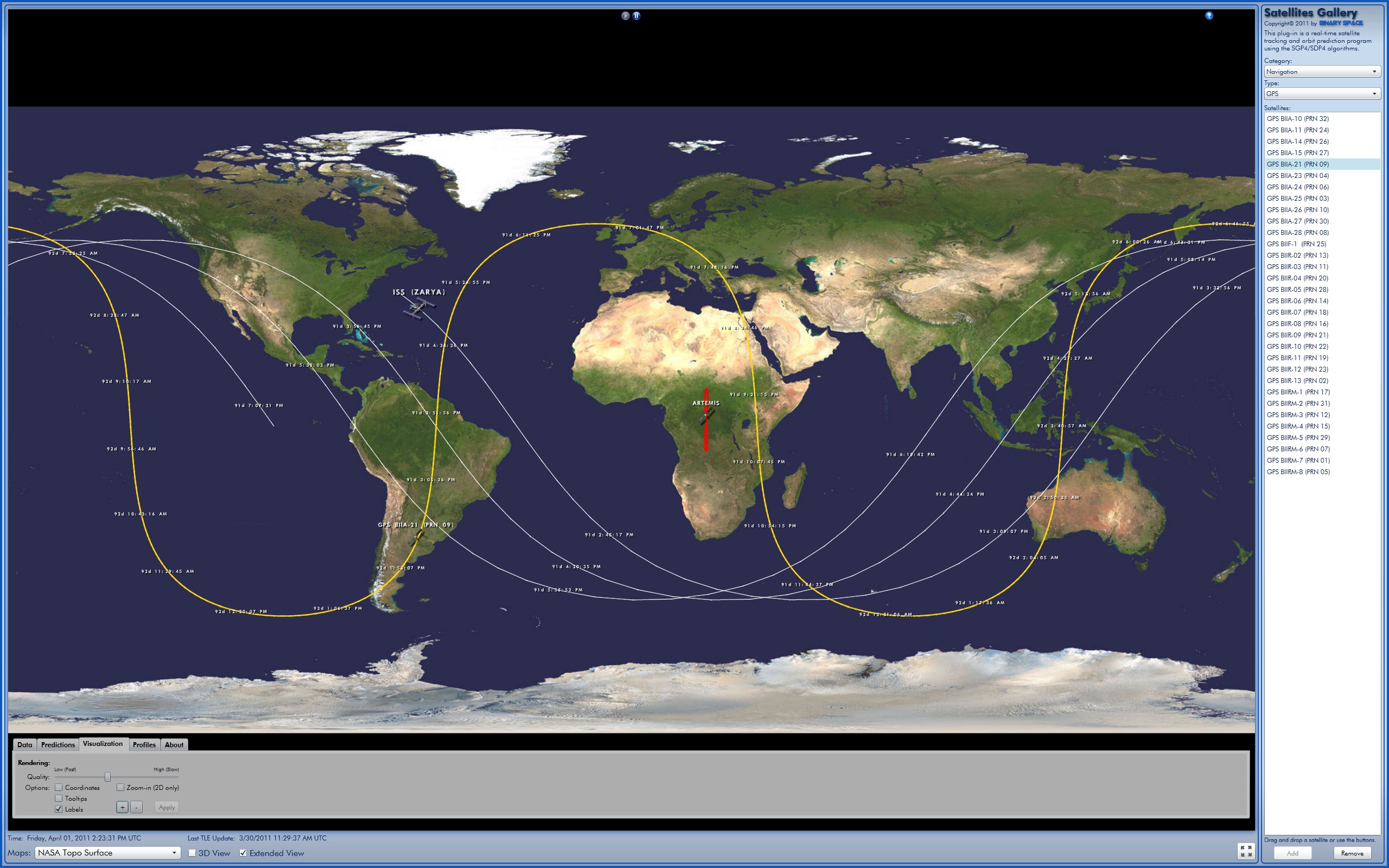 Satellite Tracking Software
