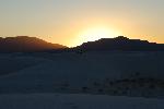 White Sands at sunset