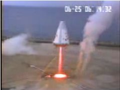 RVT in June 2001 test flight