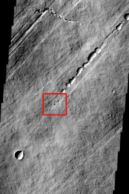 Hole into Martian cave