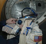 Flown Russian spacesuits